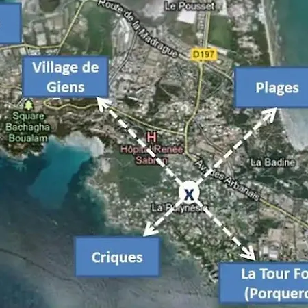 Joli F3 , 4 Pers, Mahana , Plein Pied Sur Jardin , Domaine Prive Criques Et Plages A Pied *