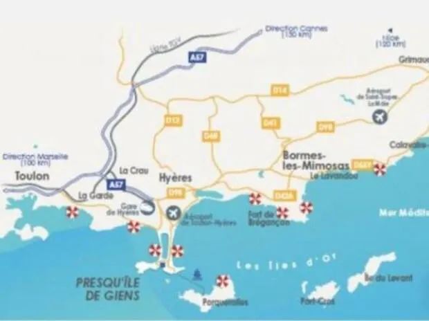 Joli F3 , 4 Pers, Mahana , Plein Pied Sur Jardin , Domaine Prive Criques Et Plages A Pied Lejlighed Hyères