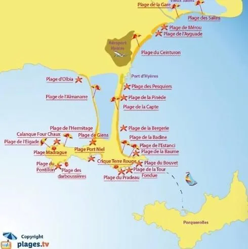 Joli F3 , 4 Pers, Mahana , Plein Pied Sur Jardin , Domaine Prive Criques Et Plages A Pied Hyères