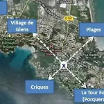 Joli F3 , 4 Pers, Mahana , Plein Pied Sur Jardin , Domaine Prive Criques Et Plages A Pied *