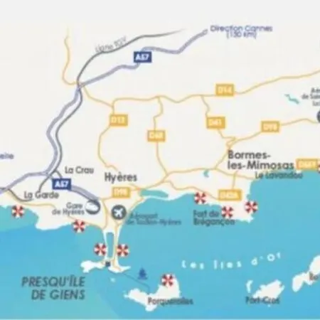 Joli F3 , 4 Pers, Mahana , Plein Pied Sur Jardin , Domaine Prive Criques Et Plages A Pied Apartament Hyères